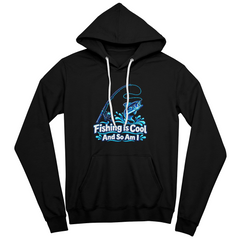 Fishing is Cool and So Am I – Blue Rod Unisex Hoodie