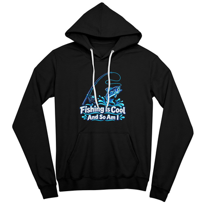 Fishing is Cool and So Am I – Blue Rod Unisex Hoodie