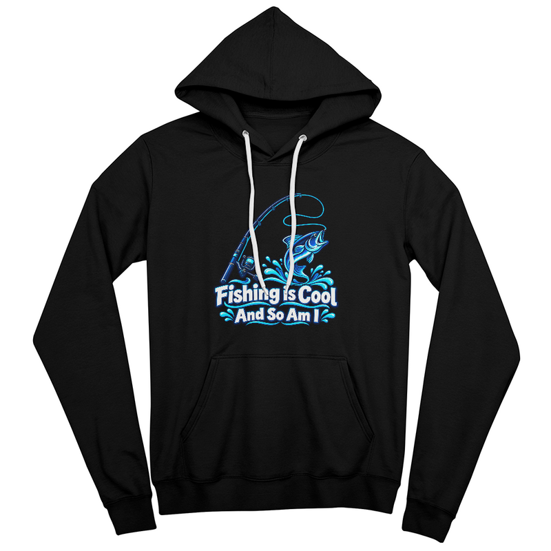 Fishing is Cool and So Am I – Blue Rod Unisex Hoodie