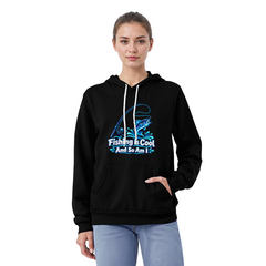 Fishing is Cool and So Am I – Blue Rod Unisex Hoodie