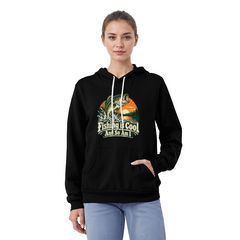 Fishing is Cool and So Am I – Sunset Bass Unisex Hoodie