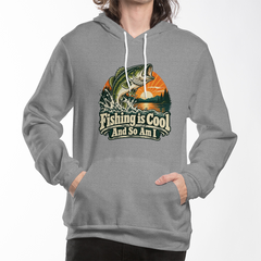 Fishing is Cool and So Am I – Sunset Bass Unisex Hoodie