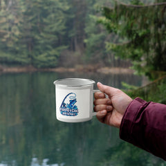 Fishing is Cool and So Am I – Blue Rod 12 oz Enamel Camping Mug