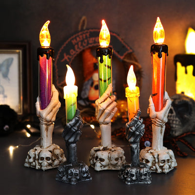 Day of the Dead Skull Lamp – Spooky Halloween Gift & Decor