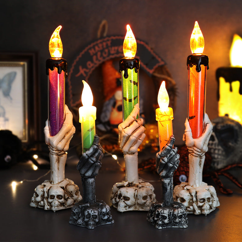 Day of the Dead Skull Lamp – Spooky Halloween Gift & Decor