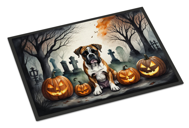 Boxer Spooky Halloween Doormat